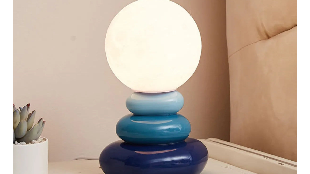Luxe Stone Glow Bedside Lamp