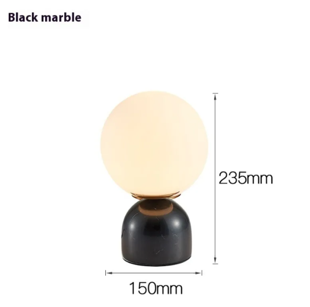 Contemporary Marble Glass Desk Lamp