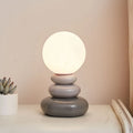 Luxe Stone Glow Nachttischlampe