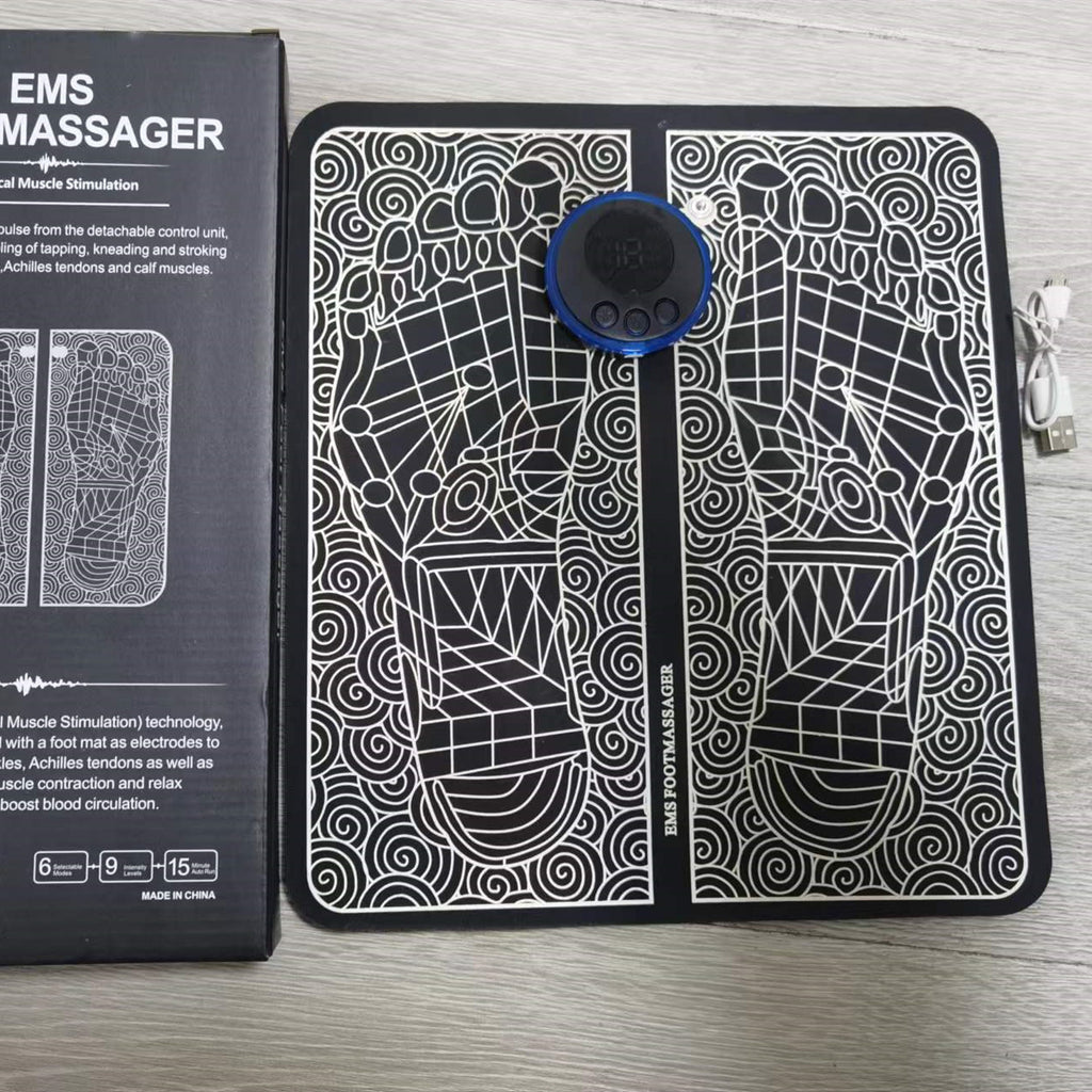 Tapis de massage des pieds et appareil de thérapie EMS