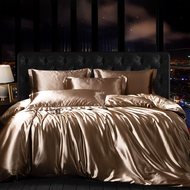 Elegant Silk 4-Piece Bedding Ensemble