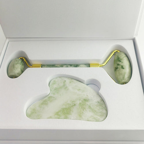 Xiu Yu Weißer Jade Gua Sha Set