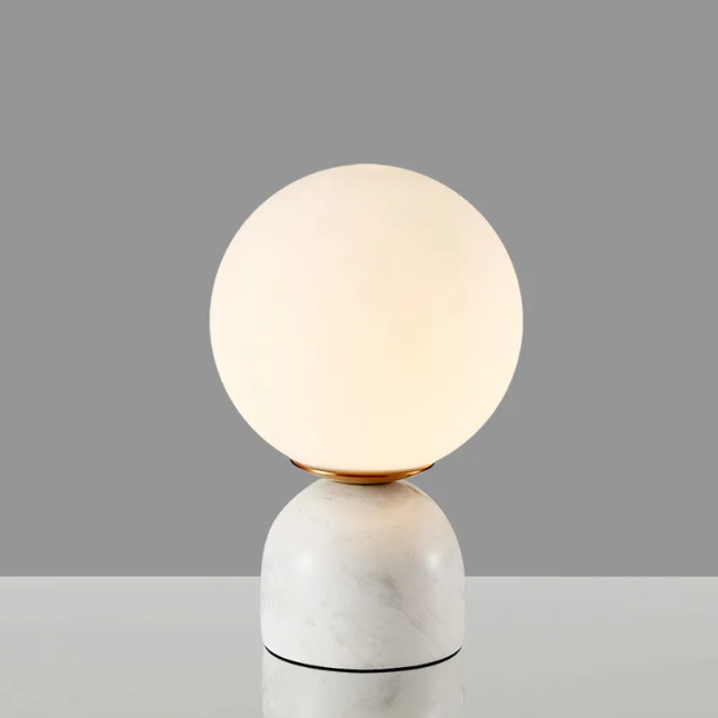 Contemporary Marble Glass Desk Lamp